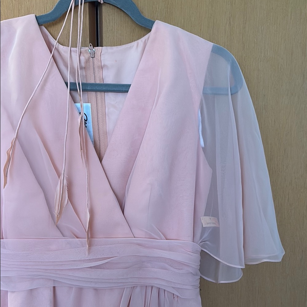 Vintage pink chiffon dress